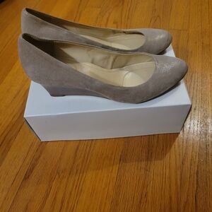 Calvin Klein Taupe Wedge Shoes